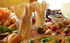 Disposable Wooden Cutlery Set - 100% Home Compostable - 2000 Spoons 6.5", Bamboo Utensils Alternative, Eco-Friendly, Organic, Sustainable and Carbon Neutral Certified