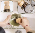 TANG PIN 10Pcs Matcha Whisk Set, 15 OZ Matcha Bowl, Matcha Whisk and Stand, Scoop, Sifter, Spoon, Coaster, Cleaning Brush and Tea Towel, Perfect Matcha Kit for Tea Ceremony