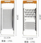 2 Pack Cheese Grater,Stainless Steel Zester Set of 2, Kitchen Flat Handheld Grater For Cheese, Chocolate, Spices, And Potato, Zucchini, Carrot, Apple (B style color)