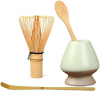 Matcha Whisk Holder Matcha Chasen Whisk Stand Ceramic Holder fit for Traditional Japanese Tea Ceremony Starter (Matte Green)