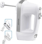 Kenmore Electric Hand Mixer – 5 Speed Handheld Blender, Electric Egg Beater with Whisk, Beater, Dough Hooks, Storage Case, Turbo Boost for Cake Mix, Batidora de Mano Eléctrica