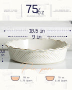 getstar Pie Pan, Ceramic (Dots (Deep))