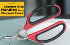 Stainless Steel Scissor Tongs 15-Inch Heavy Duty Grilling Tongs, Set of 2