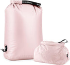 Travel Laundry Bag, Pump Free Vacuum Storage Bag Reusable Compression Dirty Clothes Travel Bag Waterproof Wet Dry Bags Large Capacity Space Saver Bags Camp Clothes Organizer (1 Pcs)(Pink, M)