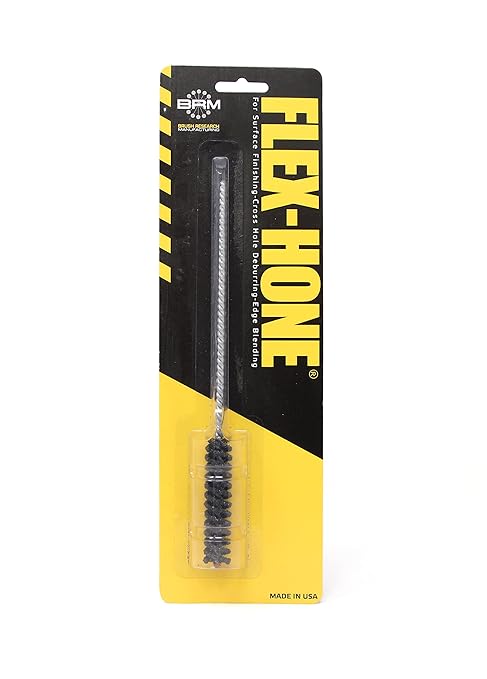 Brush Research BC10M80 FLEX-HONE®, 0.394" (10mm) Diameter, 80 Grit, Silicon Carbide, for Mild Steel, Stainless Steel, Cast Iron and Softer Ferrous Materials
