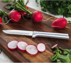Rada Cutlery 7-piece Starter Knife Gift Set (S38), Stainless Steel Hollow Ground Blades, Made in USA, Silver Handles