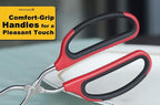Stainless Steel Scissor Tongs 11-Inch Heavy Duty Grilling Tongs, Set of 2