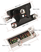 Honing Guide Tool, Aluminum Alloy Chisel Sharpening Kit Manual Angle Adjustable Woodworking Chisel Sharpening Kit Chisel Sharpening Jig for Wood Chisel, Planer, Blade, Graver