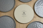 Famiware Mars Plates and Bowls Set, 18 Pieces Dinnerware Sets, Dishes Set for 6, Dark Gray