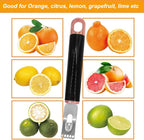 Channel Knife, 2 in 1 Lemon Peeler Zester Cocktail Garnish Citrus Zester 5 Baldes Ultra Sharp Lemon Rind Twist Peeler Stainless Steel Bar Tool Professional Grade Bar Accessory (Rose Gold)