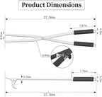Heavy Duty Fire Tongs Firewood Grabber Tool with Scissor Shape Serrated for Campfire, Bonfire, Fire Pit Log Claw Tongs - Stainless Steel