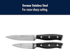 HENCKELS Forged Accent Razor-Sharp 2-pc Paring Knife Set, German Engineered Informed by 100+ Years of Mastery,Black