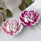 Love Heart Flower Candle Mold for Candle Making Cute 3D Molds for Candles Non-Stick Mould Chocolate Candies Dessert Flower Molds Silicone for Crafts Resin Soap Aroma Candles Mold Home Decoration