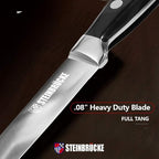 Gioventù Paring Knife 4 inch - Small Kitchen Knife Forged from German Stainless Steel 5Cr15Mov (HRC58), Full Tang, Sharp Paring Knives for Cutting, Peeling, Slicing Fruits and Vegetables