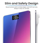 RENPHO Digital Bathroom Scale, Highly Accurate Body Weight Scale with Lighted LED Display Core 1S(10.24"/260mm, Gradient)
