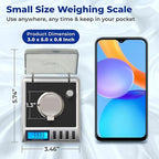 AWS Gemini-20 Milligram Scale 20g x 0.001g–Digital Jewelry/Lab Scale for Powder, Gold, Gems – Includes Calibration Weights, Tweezers & Tray–Tare, Cal, 6 Units (Gemini - 20 - Black)