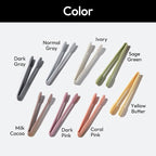 carrotez Silicone Cooking Kitchen Tongs, Anti-Slip,Non-Scratch Serving Tongs 9.25 Inches - Sage Green