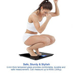 NUTRI FIT Extra-Wide/Ultra-Thick Digital Body Weight Bathroom Scale with 3 Inch Large Easy Read Backlit LCD Display Max Capacity 400lb Step-on Technology, Black