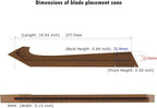 FINDKING Walnut Knife Edge Guard, Wooden Magnetic Knife Sleeve for Counter, Drawer, Knife Bag, Light, Portable Blade Sheath Cover, Suitable for 10.5" Japanese Kitchen Knife (Knife Not Included)