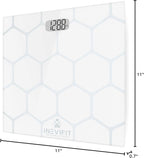 INEVIFIT Bathroom Scale, Highly Accurate Digital Bathroom Body Scale, Measures Weight up to 400 lbs. Includes Batteries
