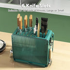 Knife Holder Organizer Stainless Steel Rack This multifunctional kitchen storage rack with Utensil (black and white) version:No cutting board rack