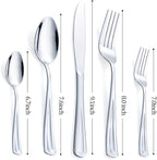 20-Piece Silverware Set for 4, GoGeiLi Stainless Steel Flatware Cutlery Set for 4, include Fork, Knife and Spoon Set, Mirror Finished