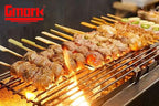 Gmark 7" Bamboo Paddle Skewers 100 ct, Natural Bamboo Paddle Picks, BBQ Picks GM1032A