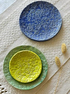 JUNGLE embossing rolling pin with Tropical Pattern. Dough roller for embossed cookies and Pottery by Algis Crafts