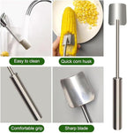 Corn Peeler for Corn on the Cob,Long Handle Stainless Steel Corn Cob Stripper Tool,Corn Kernel Remover Tool for Home Kitchen (Peeler)