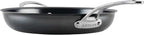 Anolon Everlast N2 Carbon Steel Frying Pan/Skillet with Helper Handle Compatible with All Cooktops, Metal Utensil Safe, 12 Inch - Black