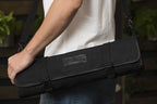 Asaya Canvas Chef Knife Roll Bag - 10 Knife Slots and a Large Zipper Pocket - Durable 10oz Canvas Knife Case with an Adjustable Shoulder Strap - Knives not Included