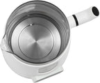 Electric Kettle,Temperature Control Glass Tea Maker LCD Display,Water Boiler & Heater With 360° Swivel Base and 6 Different Kinds of Functions For Coffee,Tea,Milk,Water,Hot Chocolate (White)