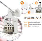 INTSUPERMAI Manual Dough Divider Machine 12PCS Equal Division Commercial Dough Cutter Divider TableTop Hydraulic Hand Dough Cutter Bread Maker Lump Spacer Bakery