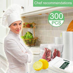 O2frepak 300 Count 10x13 Plus Quart Vacuum Sealer Bags with BPA Free and Heavy Duty, Vacuum Seal Food Sealer Bags,Great for Food Storage Vaccume Sealer PreCut Bag