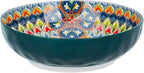 OZY Large Serving Bowls,10 inch Ceramic Salad Bowls,Ideal Housewarming Gift,Vibrant Color Soup Bowls for Party,Pasta,Fruit,Dishwasher & Microwave Safe Soup Bowls (Green)