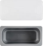 Restaurantware-RW Base 5 Quarts Ice Cream Containers, 25 Rectangle Disposable Containers - Durable, With Clear Lid, Black Plastic Box, For Ice Creams, For Cafes