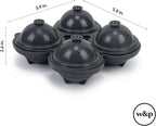 W&P Design Petal Ice Tray, Perfect Etched Spheres, Slow Melting for Whiskey and Cocktails, Food Grade Premium Silicone, Dishwasher Safe, BPA Free