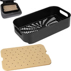 Foodi Air Frying Combo Crisper Basket for Ninja FG551 Smart Indoor Grill, Non-Stick Air Fryer Basket for Ninja Air Fryer Grills DG551/DG651 Accessories, with Disposable Perforated Paper Liners,100PCS