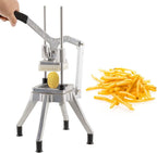 Commercial Vegetable Fruit Chopper 1/4″&3/8″ Blade Heavy Duty Professional Food Dicer Kattex French Fry Cutter Onion Slicer Stainless Steel For Tomato Peppers Potato Mushroom, Silver