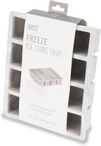 Host Ice Cube Tray, Makes Four 5-Inch Long Cubes, Durable Silicone Trays with Easy Release Design, Perfect for Water Bottles and Highball Glasses, Home Bar Accessories, Set of 1, Marble