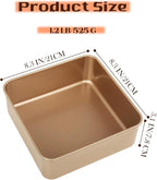 Baking Sheet Pans,2 Pack Nonstick Baking Sheet Pans,Cookie Sheet, Brownie Pan, Bread Pan for Toaster Oven, Small Baking Tray,Bakeware for Cakes, Cookies & Breads (8 Inches)