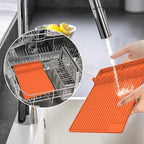 Silicone Grill Mat Compatible with Blackstone, Silicone Griddle Tools Mat with Drip Pad, Spatula Mat for Outdoor Grill Kitchen Counter