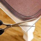 NECAUX Custom 20 x 63 Inch Clear Table Cover Protector, 1.5mm Thick Plastic Waterproof Heavy Duty Table Pad Desk Mat Desk Protector for Computer Writing Desk, Console Table, Media Stand, Countertop