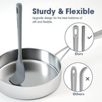 4 Pieces Silicone Spatula Set, Food Grade Rubber Spatula, Upgrade Strong Handle with Ergonomic Grip, Heat Resistant for Nonstick Cookware, Cooking
