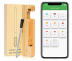 Smart Meat Thermometer 656FT Remote Range Digital Cooking Food Thermometer with Cordless Probe Real-Time Readings from Apps IP68 Waterproof for BBQ, Oven, Grill, Smoker, Air Fryer, Kitchen
