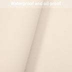 Leather Table Cover,1.8mm Thick,17x72 Inch Desk Cover,Dresser Cover Top,Dresser Protector Top,Dresser Cover,End Table Cover.(Off White+Light Gray,17x72)