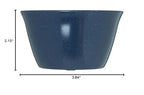 Carlisle FoodService Products Dallas Ware Reusable Plastic Bowl Bouillon Cup Bowl for Home and Restaurant, Melamine, 8 Ounces, Café Blue, (Pack of 24)