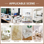 Warmstar Clear Table Cover Protector 48 x 72 Inch,1.5mm Thick Plastic Table Cover Rectangle,PVC Clear Table Protector，Desk Protector Mat for Kitchen, Dresser, Writing Desk，Dining Room Table