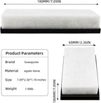 Knife Sharpening Stone,8000 Grit Whetstone Final Fine Polishing Natural White Honing Oilstone for Knives Tools,Cutting Tools