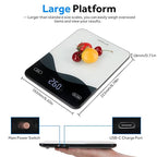 AIMILAR Food Scale, Chargeable LED Display 22lb with USB C Rechargeable Digital Kitchen Food Weight Scale for Baking and Cooking with Ounces and Grams 1g/0.1oz